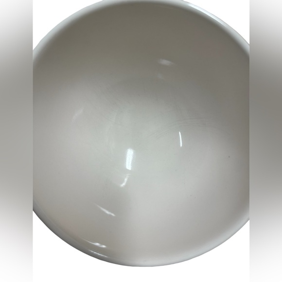Rae Dunn Artisian LETS EAT & MORE PLEASE Cereal bowls soup poke bowl white (2) - Picture 4 of 5